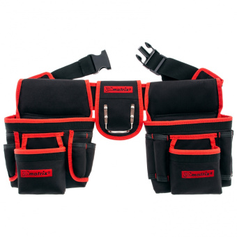 картинка Сумка-пояс MATRIX двойная, 20 карманов, держатель для молотка от магазина ПРОФИ+