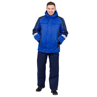 картинка Куртка ОПЗ зимняя СТРАЙК мужская цв. василек с темно-синим от магазина ПРОФИ+