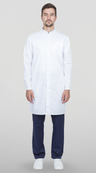 картинка Халат медицинский ЛОРД мужской цв. белый от магазина ПРОФИ+