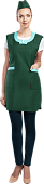 Униформа ОПЗ облегчённая НИКА женская цв. темно-зеленый с салатовой отделкой
