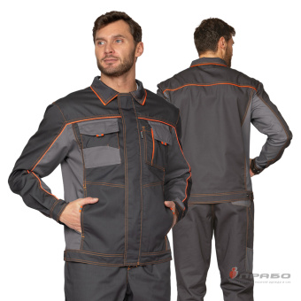 картинка Костюм ОПЗ летний БРЕНД 1 2020 (брюки) мужской цв. темно-серый с серым от магазина ПРОФИ+