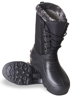 картинка Бахилы зимние БАРС Б-16 -50 С ЭВА с КП и КС на шнурках цв. черный от магазина ПРОФИ+