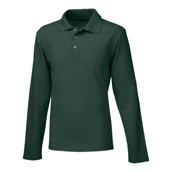 картинка Рубашка ПОЛО-Д мужская д/рукав цв.темно-зеленый от магазина ПРОФИ+
