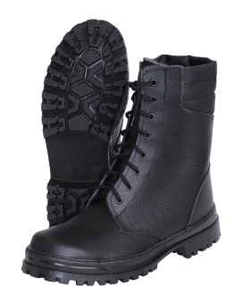 картинка Ботинки зимние БАТАЛЬОН мужские ТЭП с высоким берцем искусственный мех цв. черный от магазина ПРОФИ+