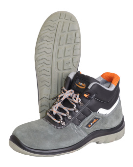 картинка Ботинки демисезонные УНИВЕРСАЛ замша ПУ с ПКП цв. серый от магазина ПРОФИ+