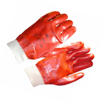 картинка Перчатки ПВХ ГРАНАТ МБС (до -10 °С) полный облив манжета цв. красный от магазина ПРОФИ+