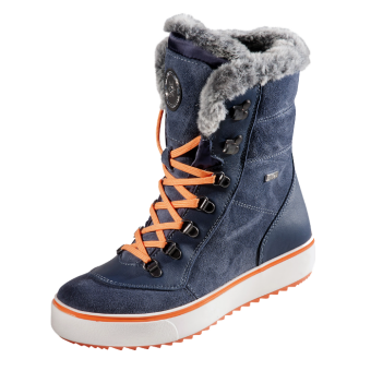 картинка Ботинки зимние M&G ЛЕДИ КОРТИНА резина  цв синий от магазина ПРОФИ+