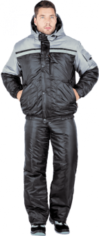 картинка Костюм ОПЗ зимний СТИМУЛ мужской цв. черный с серым от магазина ПРОФИ+