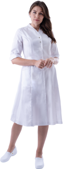 картинка Халат медицинский ПАОЛА женский рукав 3/4 цв. белый от магазина ПРОФИ+