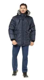 картинка Куртка утепленная ГУДЗОН мужская цв.темно-синий от магазина ПРОФИ+