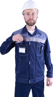 картинка Куртка ОПЗ летняя ТУРБО ВИЖН мужская цв. синий от магазина ПРОФИ+