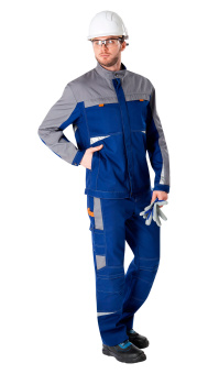 Куртка ОПЗ летняя СПЕЦ на молнии МВО, К50 мужская цв. темно-синий с серым