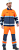 Костюм сигнальный летний БРАЙТ мужской цв. флуоресцентный оранжевый с синим