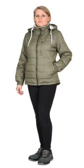 картинка Куртка утепленная ПРАГА-ЛЮКС женская цв. оливковый от магазина ПРОФИ+