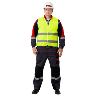 картинка Жилет сигнальный РОСМАРКА тип D - 2 СОП цв. лимон от магазина ПРОФИ+