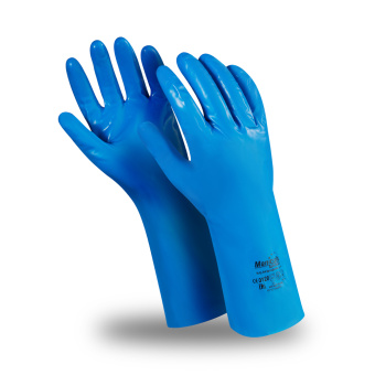картинка Перчатки нитриловые КЕТОФЛЕКС (N-U-64) цв. синий от магазина ПРОФИ+
