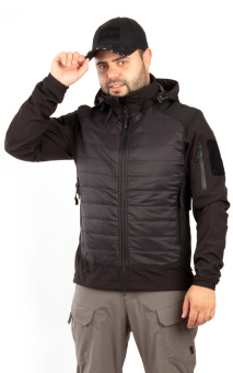 картинка Куртка БАСТИОН (Bastion) цв. черная тк. софт-шелл от магазина ПРОФИ+