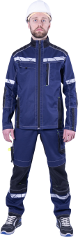 картинка Куртка ОПЗ летняя КОРПОРАЦИЯ мужская цв. синий с черным от магазина ПРОФИ+