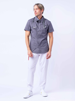 картинка Куртка медицинская DS™ ТЕРАПИ мужские цв. графит от магазина ПРОФИ+