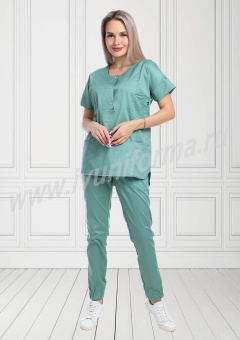картинка Костюм медицинский АКИРА женский цв. зеленый от магазина ПРОФИ+