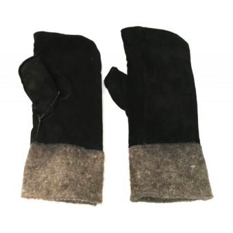 картинка Вачеги MILL цельнокроенные спилок с сукном цв. черный от магазина ПРОФИ+