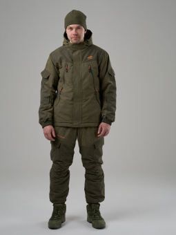 картинка Костюм утепленный БИЗОН Зима -15° ткань Норвегия цв. Хаки от магазина ПРОФИ+