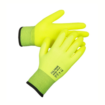 картинка Перчатки утепленные нейлоновые ПАЛМА НОРД 32-01 с ПВХ покрытием цв. желтый от магазина ПРОФИ+