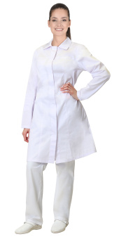 картинка Халат ОПЗ облегчённый ВАЛЕНСИЯ женский цв. белый от магазина ПРОФИ+