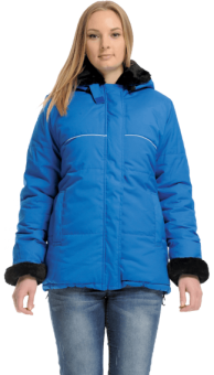 картинка Куртка ОПЗ зимняя ЗИМУШКА женская цв. василек от магазина ПРОФИ+