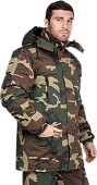 Куртка для охраны зимняя ТУРИСТ мужская КМФ зеленый