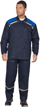 картинка Костюм ОПЗ летний МОНТАЖ мужской цв. темно-синий с васильковым от магазина ПРОФИ+