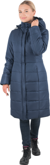 картинка Пальто утепленное ФЬЮЖЕН женское цв. темно-синий от магазина ПРОФИ+