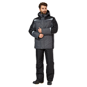 Куртка ОПЗ зимняя ДЭЛФ мужская цв. серый с черным