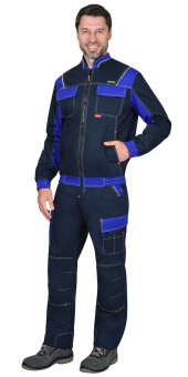 картинка Куртка ОПЗ летняя КАРАТ - РОСС мужская цв. темно-синий с васильковой от магазина ПРОФИ+