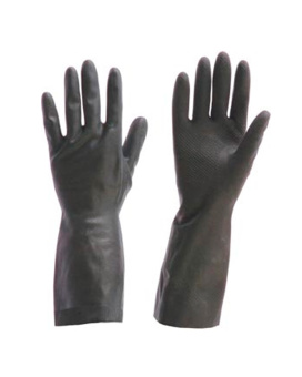 картинка Перчатки резиновые КЩС ТИП I (АЗРИ) 0,6 мм цв. черный от магазина ПРОФИ+