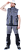 Жилет утепленный ЭДВАНС мужской цв. серый с темно-серым с лимонной отделкой