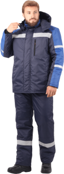 картинка Костюм ОПЗ зимний РОУД мужской цв. темно-синий с васильковым от магазина ПРОФИ+