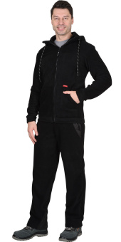 картинка Куртка флисовая МЕРКУРИЙ мужская цв. черная от магазина ПРОФИ+