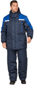 Куртка ОПЗ зимняя СПЕЦ мужская цв. темно-синий с васильковым