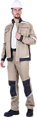 Куртка ОПЗ летняя ТУРБО SAFETY мужская цв. бежевая с серым
