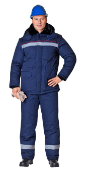 картинка Куртка ОПЗ зимняя АЛТАЙ мужская цв. темно-синий от магазина ПРОФИ+