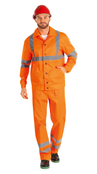 картинка Костюм сигнальный летний ДОРОЖНИК мужской цв. флуоресцентный оранжевый от магазина ПРОФИ+