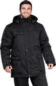 Куртка для охраны зимняя ЗАЩИТА мужская цв. черный